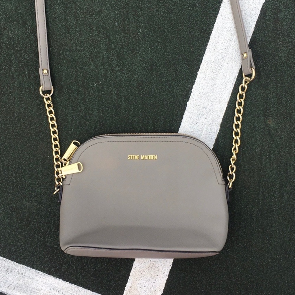 Light Gray Over The Shoulder Structured Purse By … - image 1